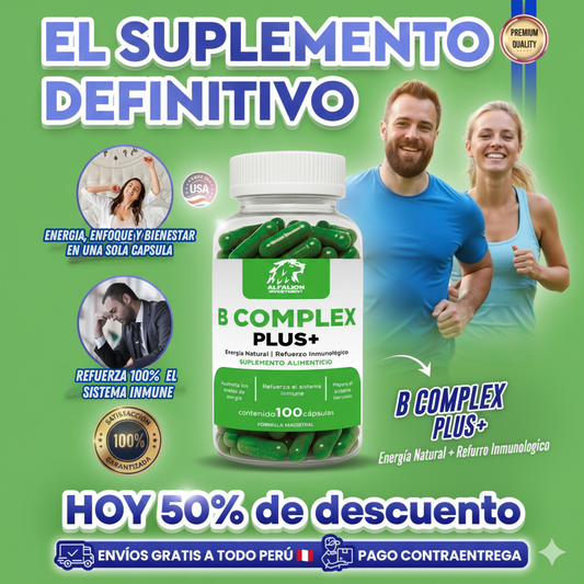 B COMPLEX +PLUS - Energía Natural y Refuerzo inmunológico